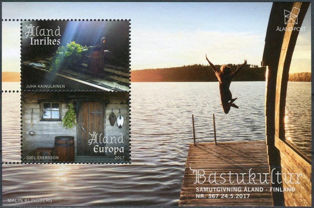 Posti Aland (2017) MiNr. 440 - 441 ** - Aland - BLOCK 16 - Finské sauny