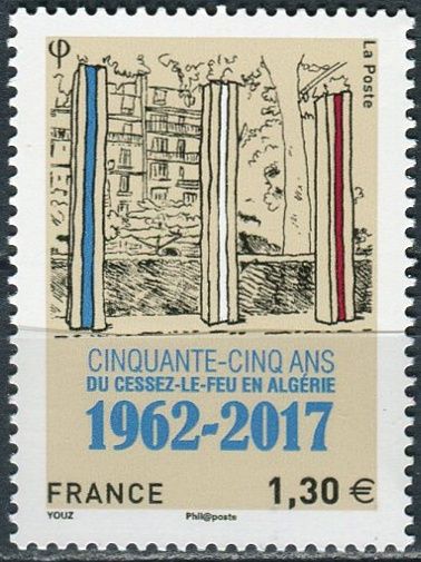 (2017) MiNr. 6703 ** - Francie - 55. výročí ukončení alžírské války