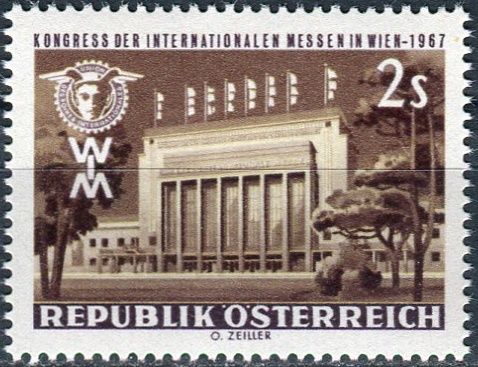 (1967) MiNr. 1247 ** - Rakousko - Kongres mezinárodních veletrhů, Vídeň