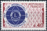 (1967) MiNr. 1601 ** - Francie - 50 let Lions International