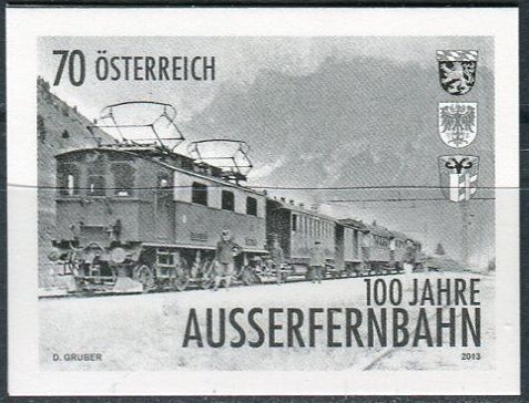 (2013) MiNr. 3086 ** - Rakousko - černotisk - 100 let Außerfernbahn