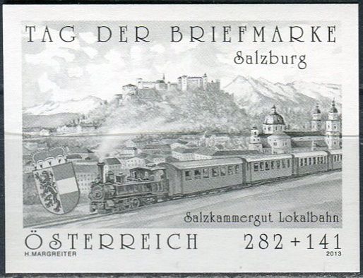 (2013) MiNr. 3087 ** - Rakousko - černotisk - Den známky - Salzkammergut Lokalbahn