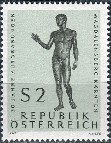 (1968) MiNr. 1268 ** - Rakousko - 20 let výkopů v Magdalensbergu