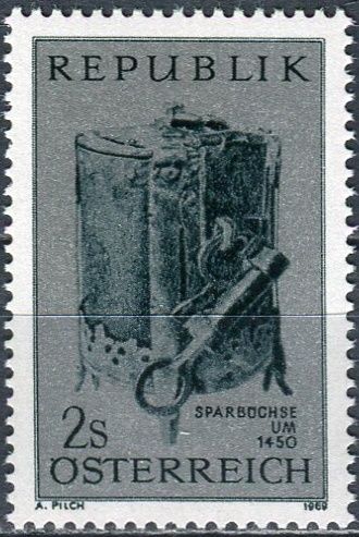 (1969) MiNr. 1317 ** - Rakousko - Kasička (1450)