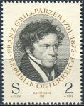 (1972) MiNr. 1381 ** - Rakousko - 100. výročí úmrtí Franze Grillparzera