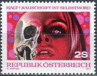 (1973) MiNr. 1411 ** - Rakousko - zneužívání návykových látek