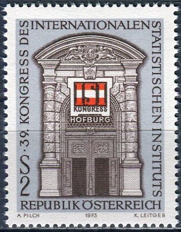 (1973) MiNr. 1420 ** - Rakousko - Kongres Mezinárodního statistického institutu
