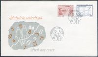 (1976) FDC - MiNr. 728 - 729 - Norsko - 100 let ústřední statistický úřad