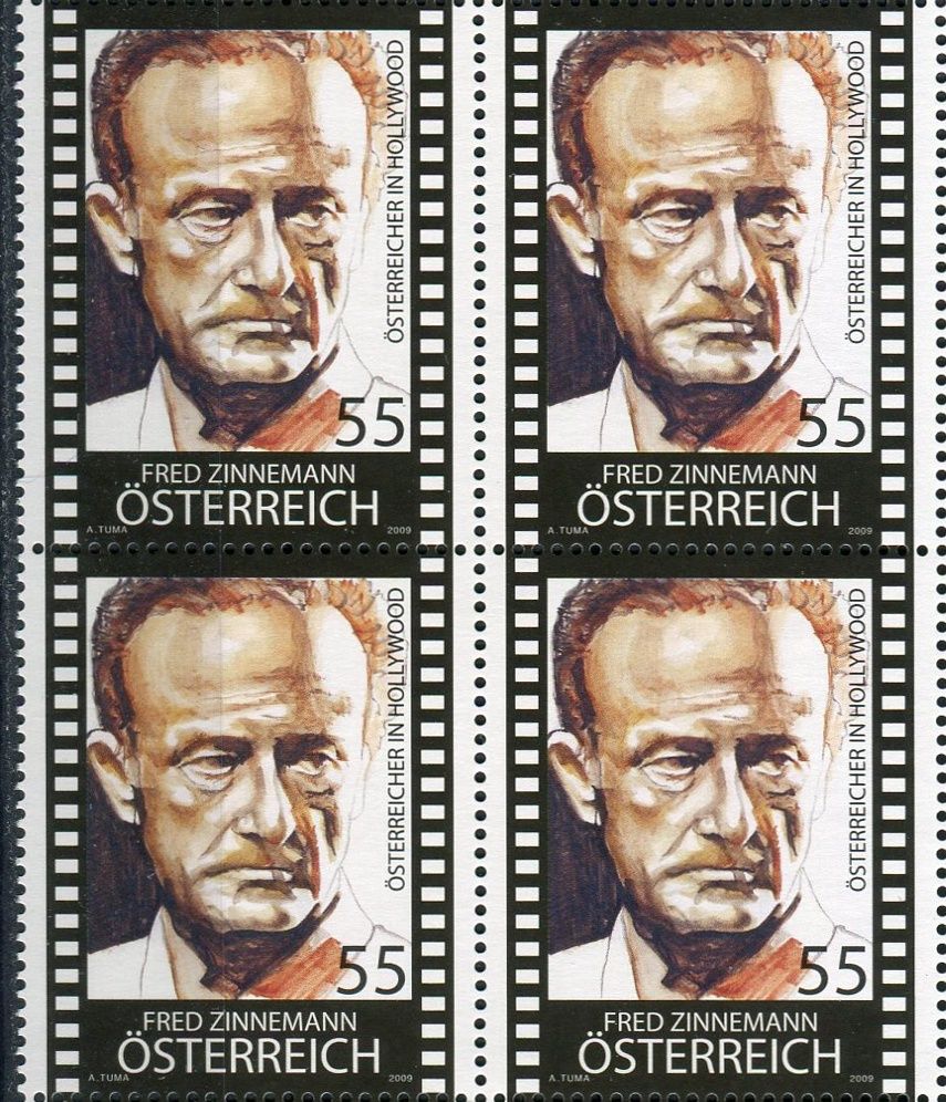 (2009) MiNr. 2803 ** - Rakousko - 4-bl - Rakušané v Hollywoodu: Fred Zinnemann