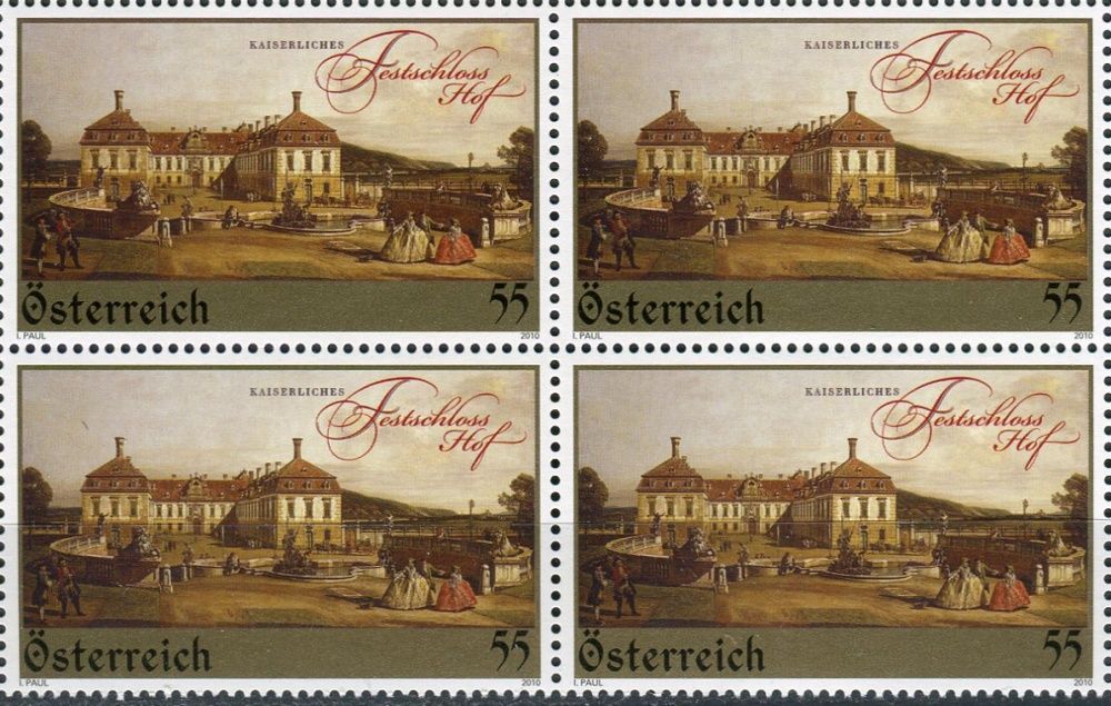 (2010) MiNr. 2866 ** - Rakousko - 4-bl - Kaiserliches Festschloss Hof