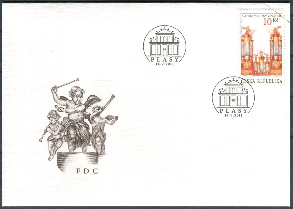 Česká pošta (2011) FDC 697 - Historické varhany Plasy