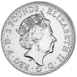 (2017) Velká Británie - 2 £ - Britania (proof) stříbrná se zlacením