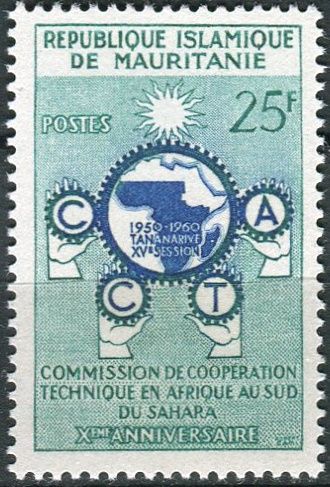 (1960) MiNr. 162 ** - Mauretanie - 10 let Komise pro technickou spolupráci subsaharské Afriky (CCTA)