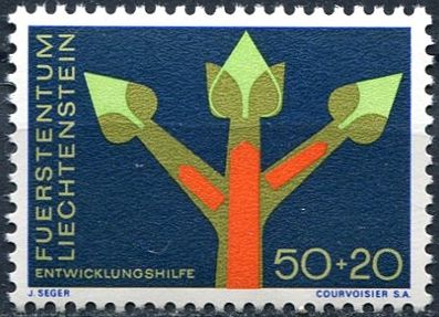 (1967) MiNr. 485 ** - Lichtenštejnsko - Rozvojová pomoc