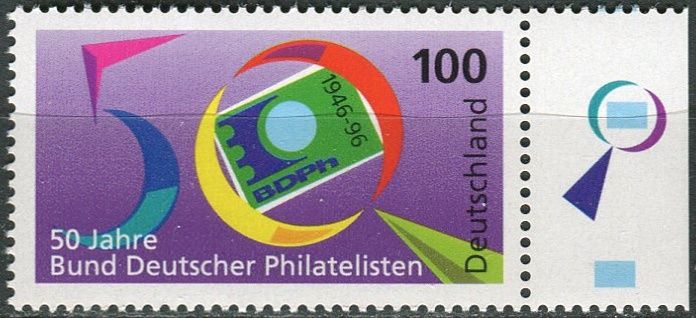 (1996) MiNr. 1878 ** - Německo - 50. výročí německé filatelistické asociace