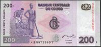 Kongo - (P 99a) 200 FRANCS (2007) - UNC