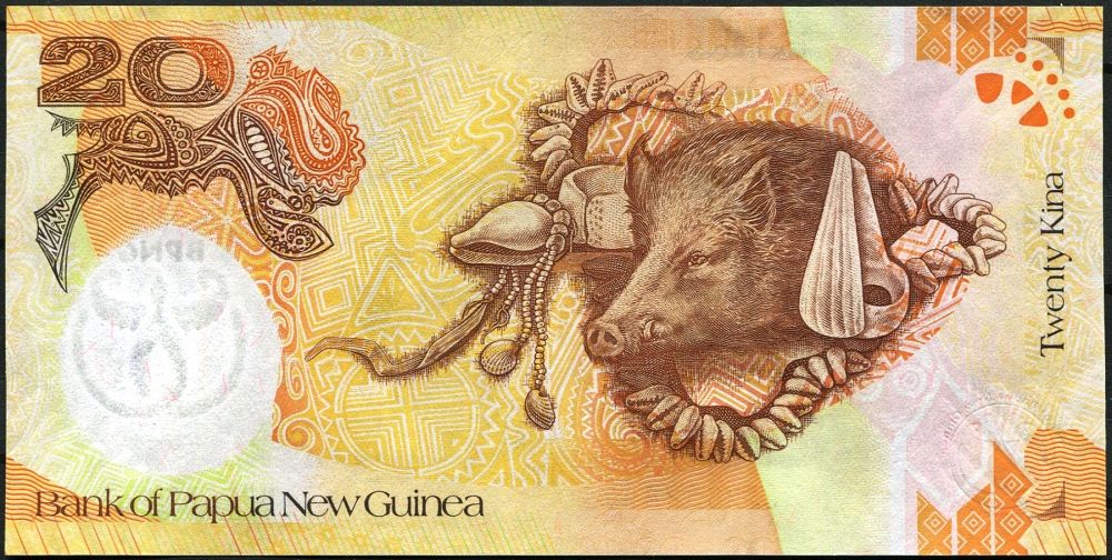 Papua Nová Guinea (P 36a) - 20 Kina (2008) - UNC