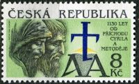 (1993) č. 11 ** - Česká republika - známka: 1130 let od příchodu Cyrila a Metoděje