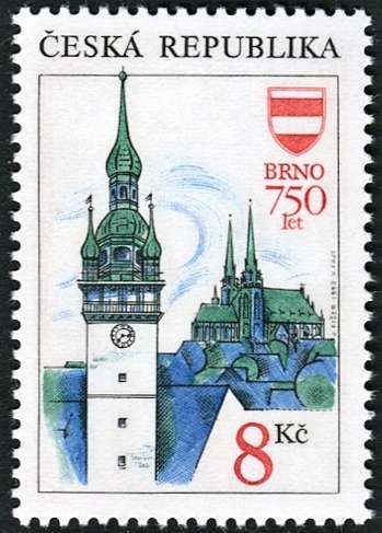 (1993) č. 9 ** - Česká republika - Krásy naší vlasti II - 750 let města Brna