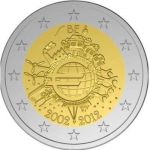 (2012) 2€ - Belgie - 10. výročí Eura