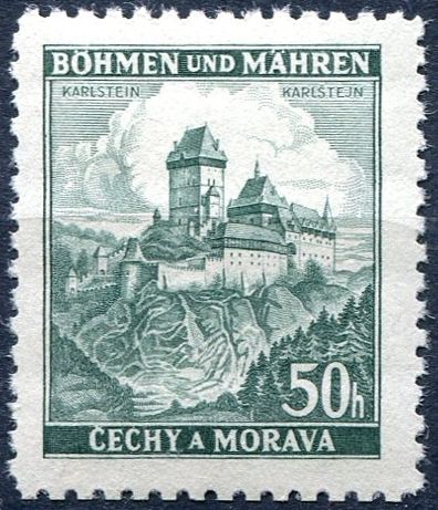 Protektorát Čechy a Morava (1939) č. 29 ** - B.u.M. - Města - Karlštejn