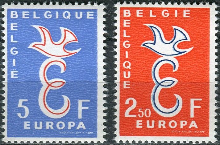 (1958) MiNr. 1117 - 1118 ** - Belgie - EUROPA