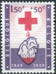 (1959) MiNr. 1151  - Belgie - 100 let Červený kříž