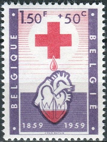 (1959) MiNr. 1151  - Belgie - 100 let Červený kříž