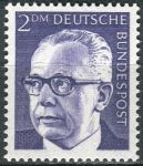 (1971) MiNr. 645 ** - Německo - Spolkový prezident Gustav Heinemann (I)