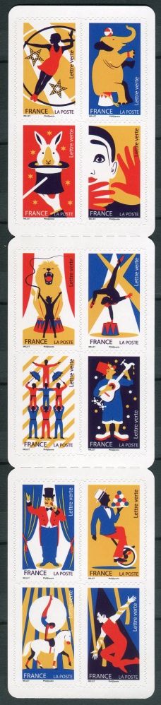 (2017) MiNr. 6875 - 6886 ** - Francie - sada - cirkusové umění