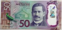 Nový Zéland (P 194) - 50 Dollars (2016) - UNC polymer