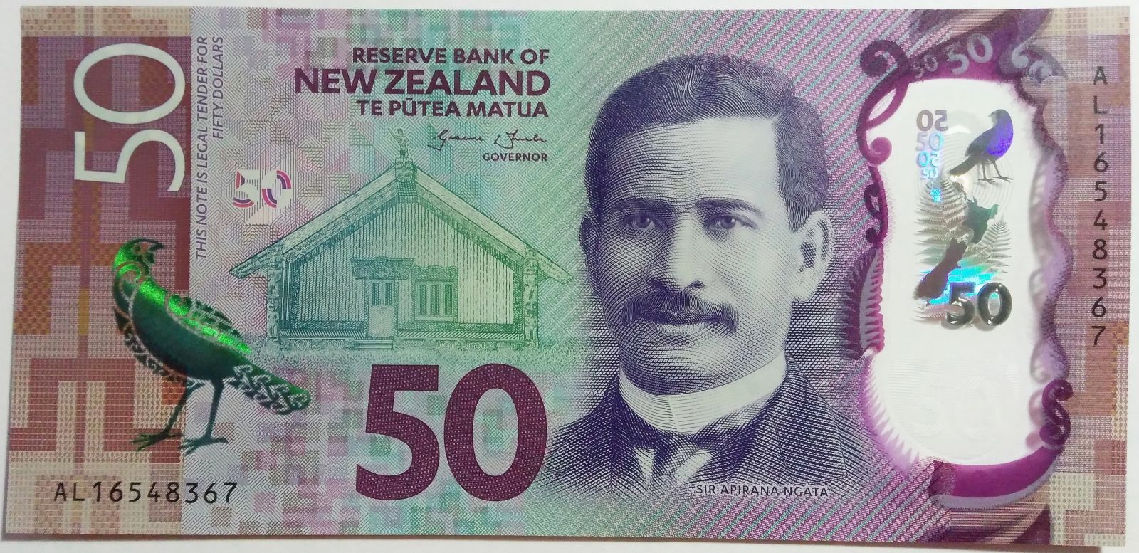 Nový Zéland (P 194) - 50 Dollars (2016) - UNC polymer