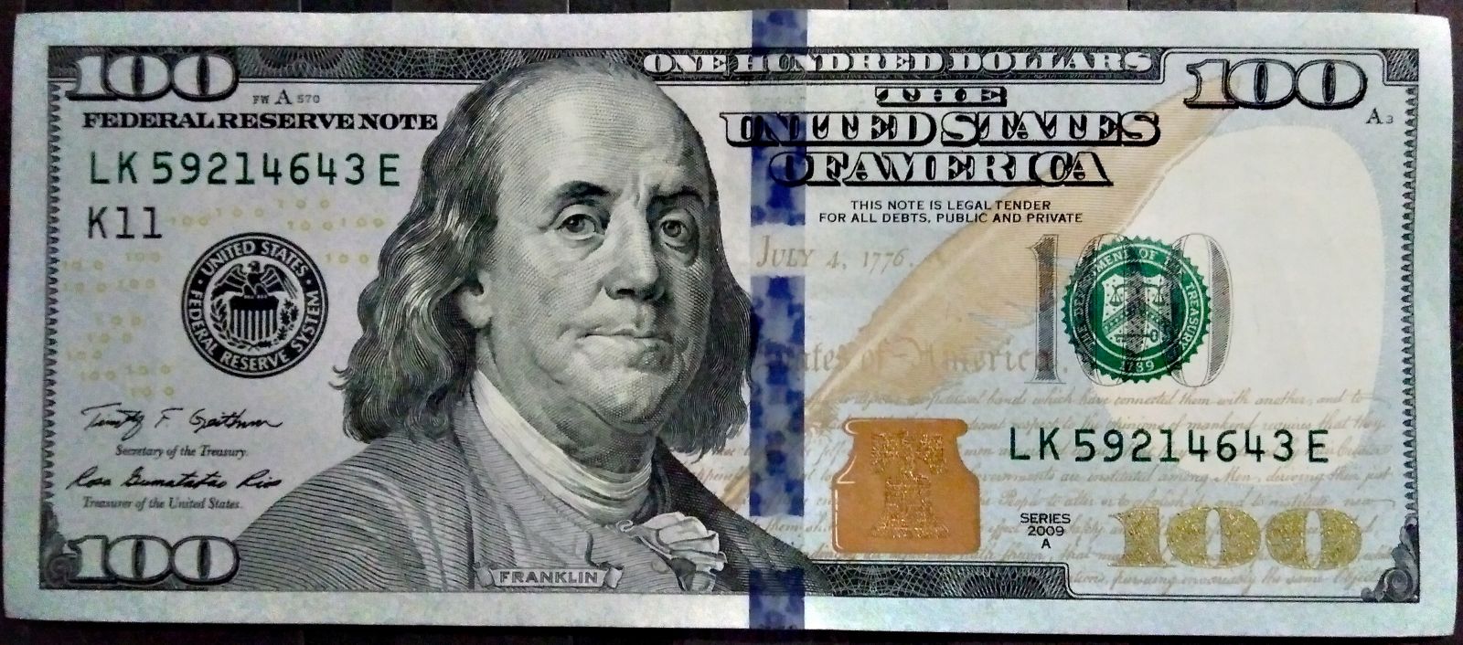 USA - P 543 - 100 dollars (K 11 - Dallas) 2013 série - UNC