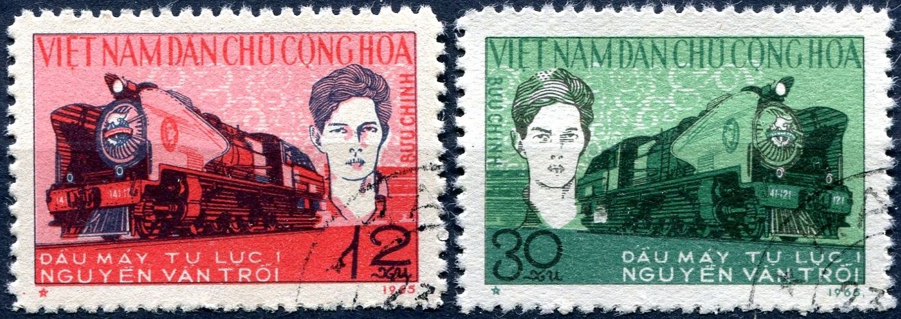 (1965) MiNr. 357 - 358 - O - Severní Vietnam - 10. Kongres ministrů dopravy, Hanoj.