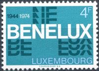 (1974) MiNr. 891 ** - Lucembursko -  30 let celní unie "BENELUX"