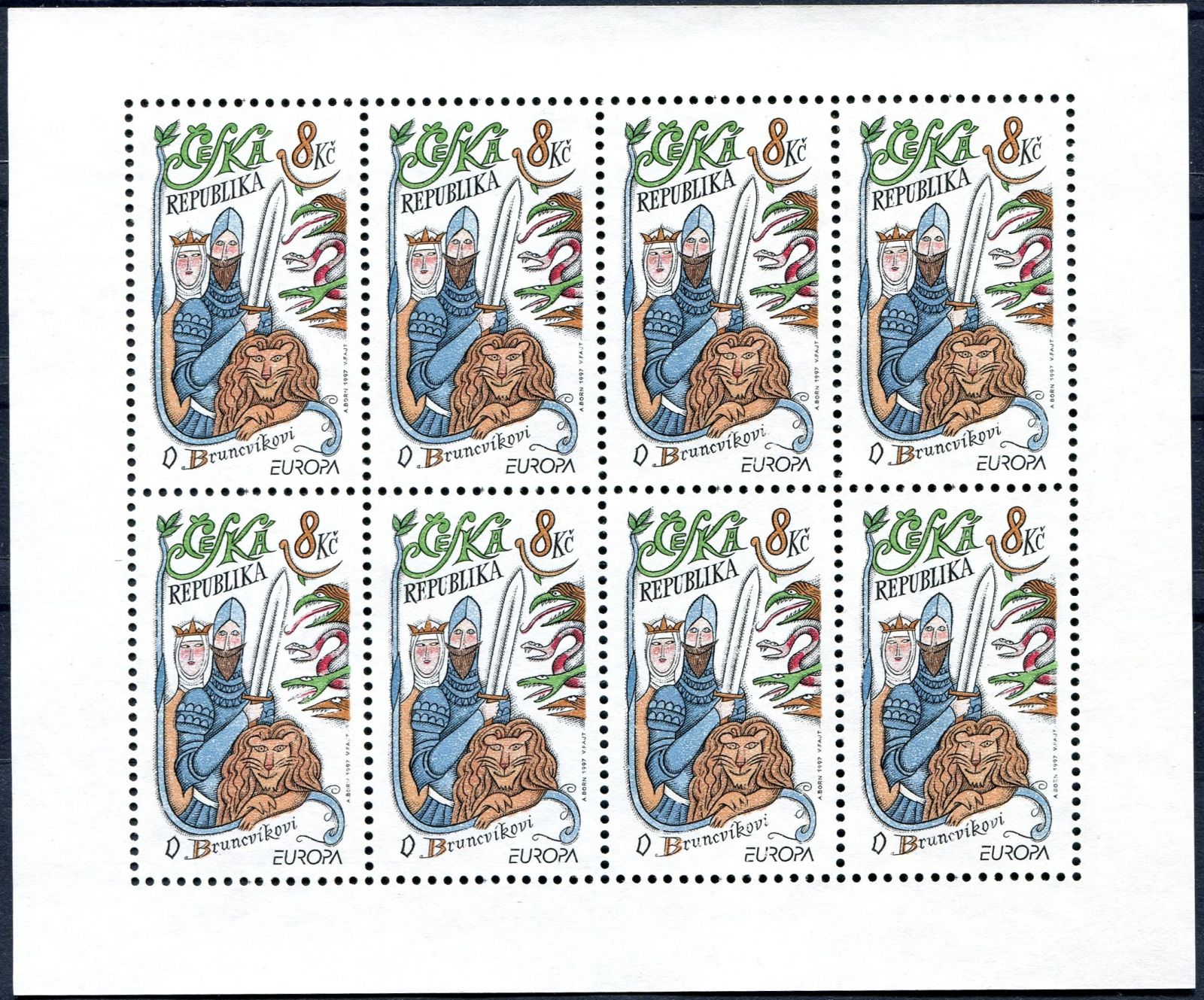 Česká pošta (1997) PL 144 ** - ČR - EUROPA - tiskové desky deska C