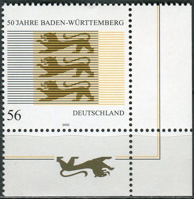 (2002) MiNr. 2248 ** - Německo - 50 let Baden-Württemberg