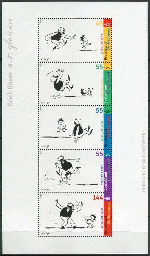 (2003) MiNr. 2349 - 2353 ** - Německo - BLOCK 63 - Mládež - Otec a syn příběhy E. O. Plauen