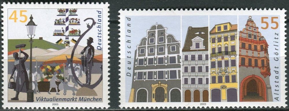 (2003) MiNr. 2356 - 2357 ** - Německo - Obrázky z německých měst (II)