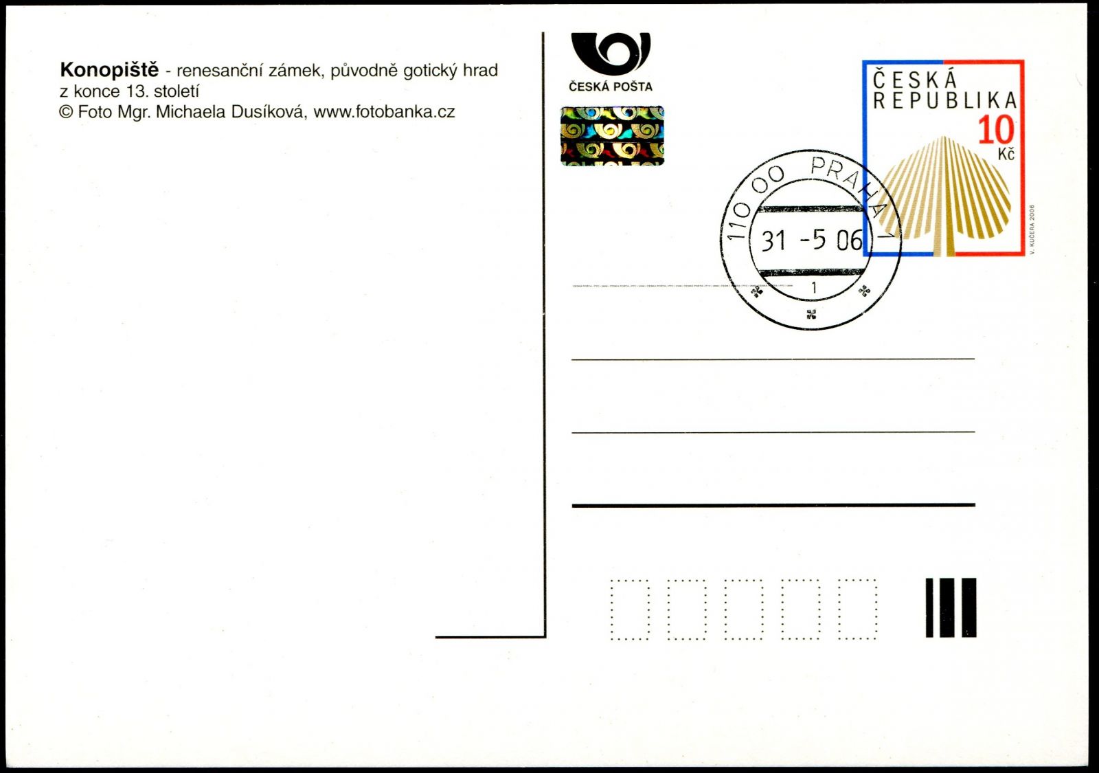 (2006) CPH 5 - O - 10,-Kč - Lipový list - 4 pohlednice