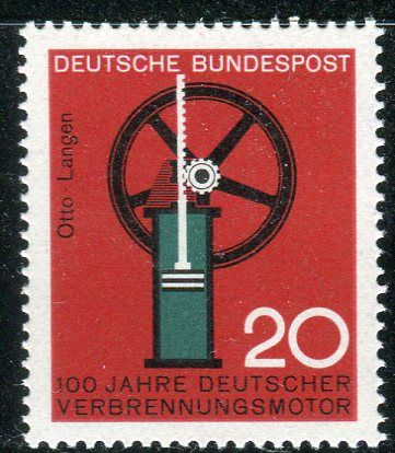 (1964) MiNr. 442 ** - Německo - Pokrok v technologii a vědě (I): 100 let spalovací motor