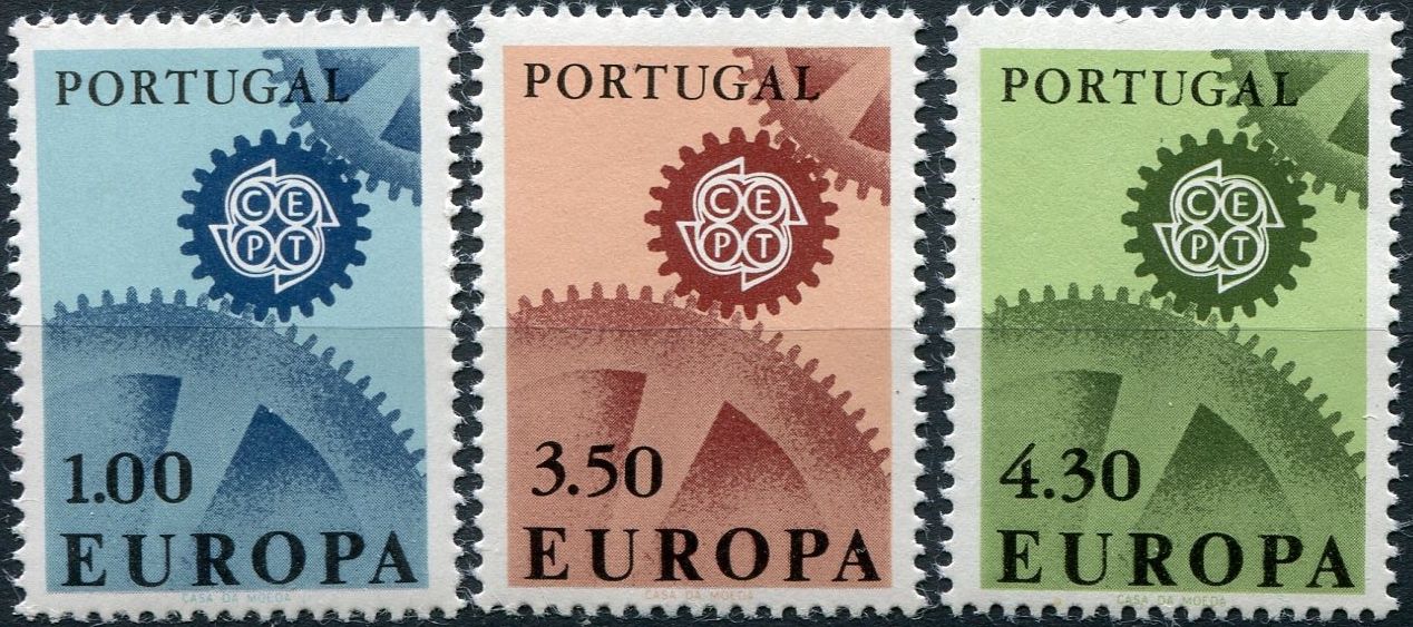(1967) MiNr. 1026 - 1028 ** - Portugalsko - emise EUROPA - Cept