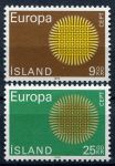 (1970) MiNr. 442 - 443  ** - Island - EUROPA - C.E.P.T. 1970