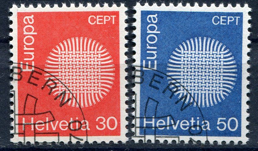 (1970) MiNr. 923 - 924 - O - Švýcarsko - Europa 1970