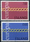 (1971) MiNr. 451 - 452 ** - Island - EUROPA - C.E.P.T. 1971