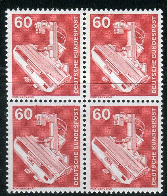 (1978) MiNr. 990 ** - Německo - 4-bl - Průmysl a technologie (II) - Rentgen