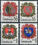 (1984) č. 2634 - 2637 ** - ČSSR - Znaky československých měst