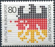 (1987) MiNr. 1309 ** - Německo - Počítadlo ve tvaru federální orlice