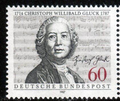 (1987) MiNr. 1343 ** - Německo - 200. výročí úmrtí Christoph Willibald Gluck