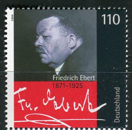 (2000) MiNr. 2101 ** - Německo - 75. výročí úmrtí Friedricha Eberta